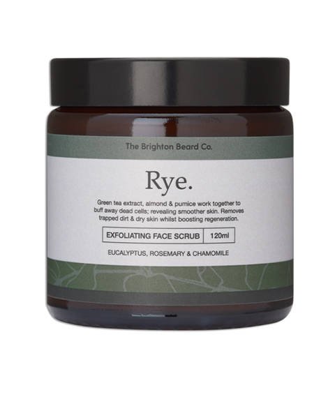 THE BRIGHTON BEARD CO-RYE EXFOLIATING FACE SCRUB PEELING DO TWARZY 120ml