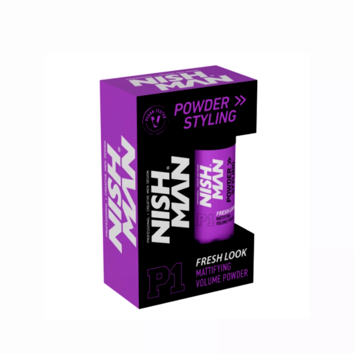 Nishman Powder Styling P1 Fresh Look Lekki matowy puder do włosów 20g.png